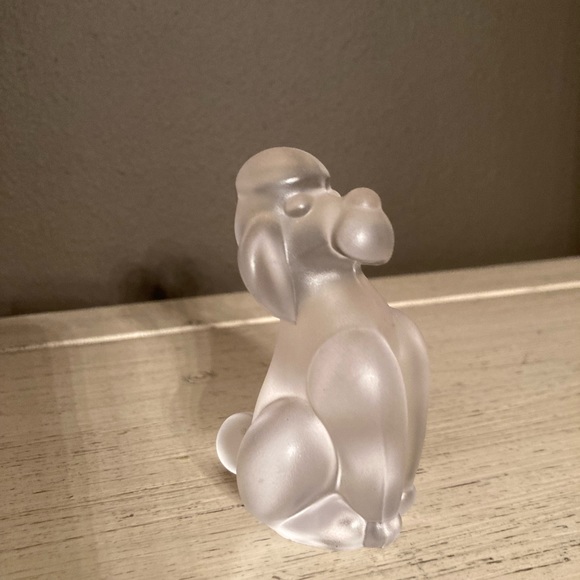 Vintage Frosted Glass Poodle - Picture 7 of 8